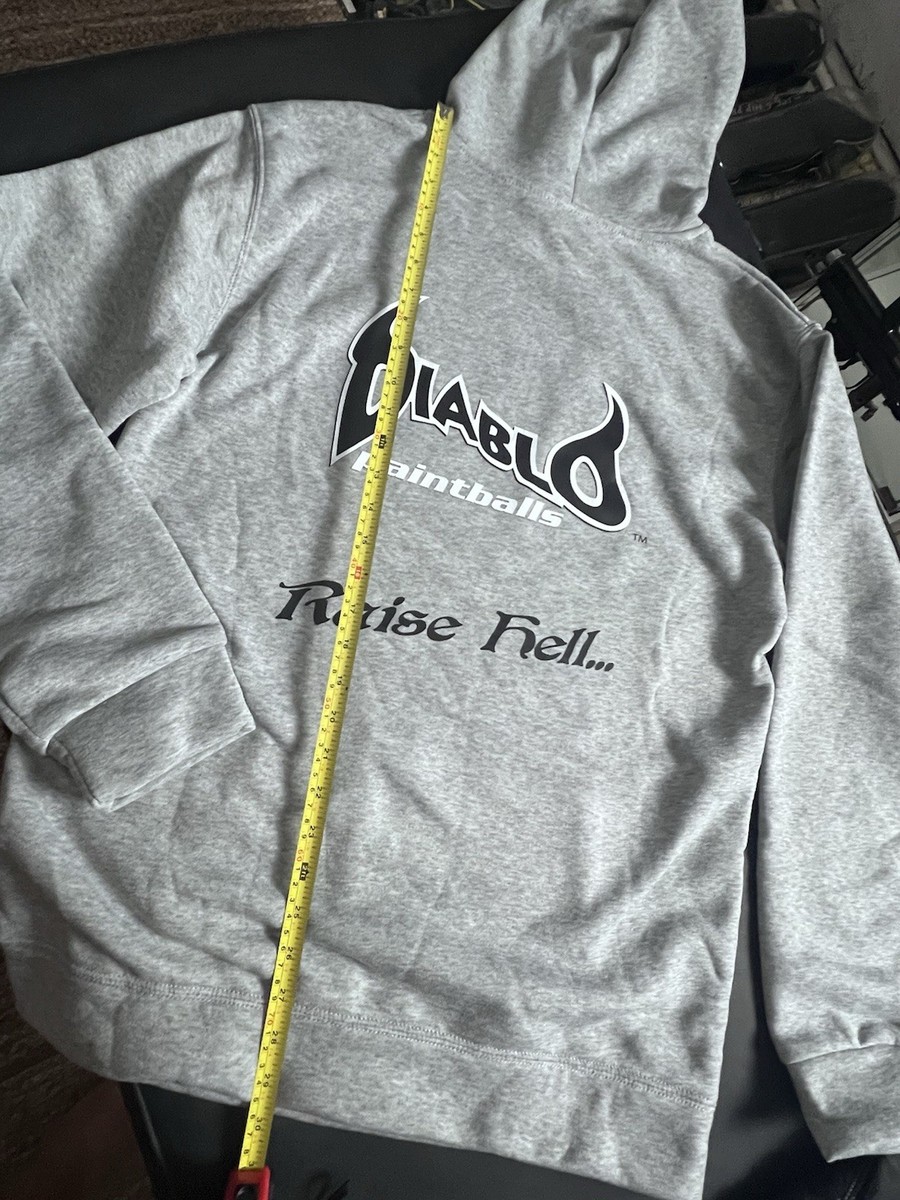 Sweat à Capuche Diablo Paintball TonTon – Gris, Taille L, Vieux Stock Pour Joueurs Smart Parts Impulse