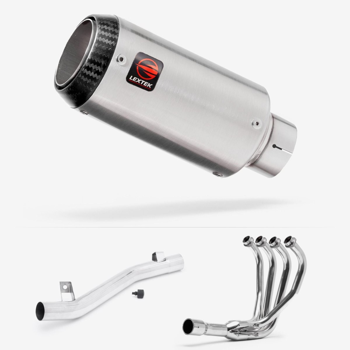 Lextek Stainless Steel CP1 Matt 150mm Exhaust System Silencer Chrome Polished