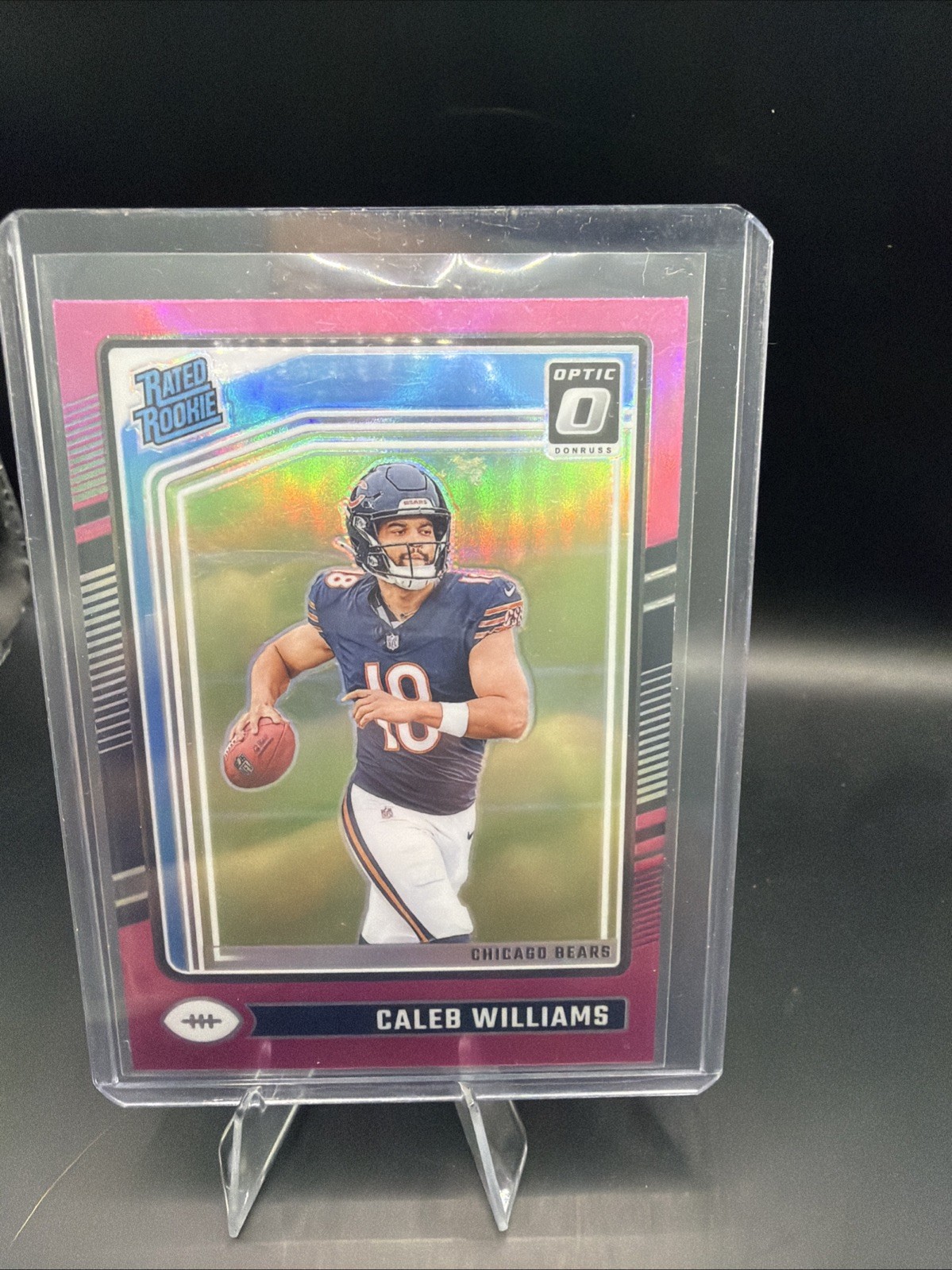 2024 Panini Donruss Optic - Rated Rookie Caleb Williams #201 Pink Prizm (RC)