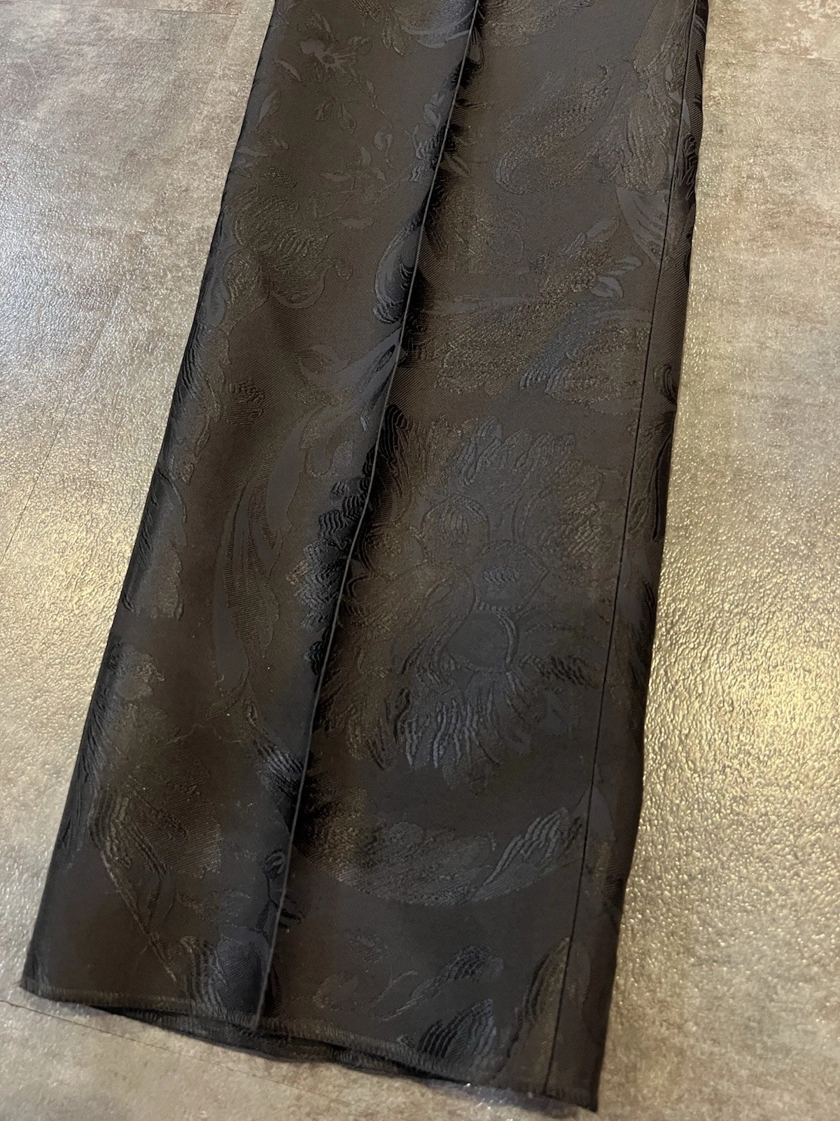 Versace Nero Inform Pantalone Uomo Vestito Pantaloni Orig. 1125$ Made In Italy IT 52 US 36