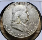 1952-S Franklin Half Dollar - Actual Coin Shown - Free Ship - 90% Silver INV#235