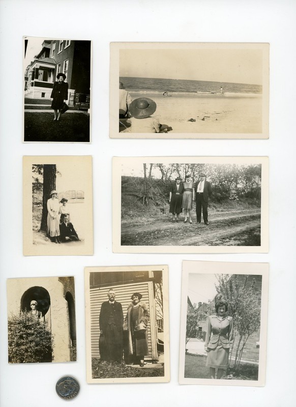 (11) Vintage photo lot / WOMENS HATS - Fashion Styles & Designs - Cloche Straw