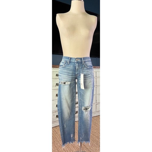NWT New $369 Moussy Isko Distressed Premium Denim Jeans Size 26 - Picture 4 of 13