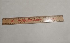 Vintage The Daily Times & Journal Newspaper Advertising Wood Ruler
