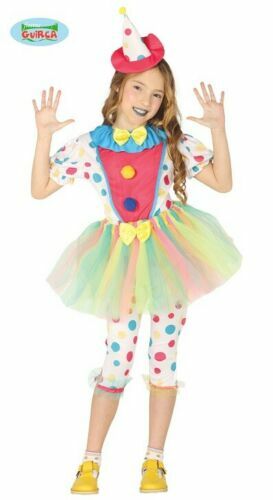 COSTUME CARNEVALE PAGLIACCIO VESTITO BAMBINA CLOWN CIRCO TAGLIA 3-4 ANNI  GUIRCA | eBay