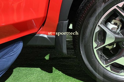 4x Front & Rear Mud Flaps Splash Guards For Subaru XV Crosstrek 2013-2015 - Black PP Plastic