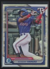 2024 Bowman Draft Echedry Vargas RC Texas Rangers #BDC-142 Refractor