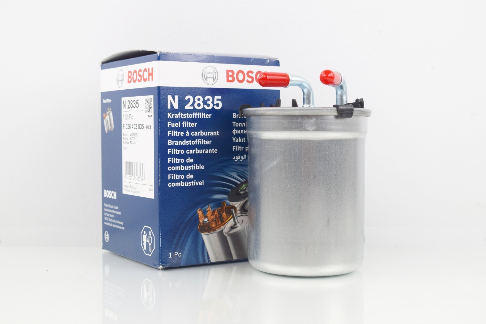 FUEL FILTER N2835 FITS AUDI A1 SEAT IBIZA TOLEDO SKODA FABIA RAPID VW POLO