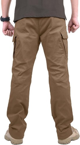 TACVASEN Men's Cargo Operator Casual Cotton Pants Elastic Waistband 40 - Picture 3 of 3
