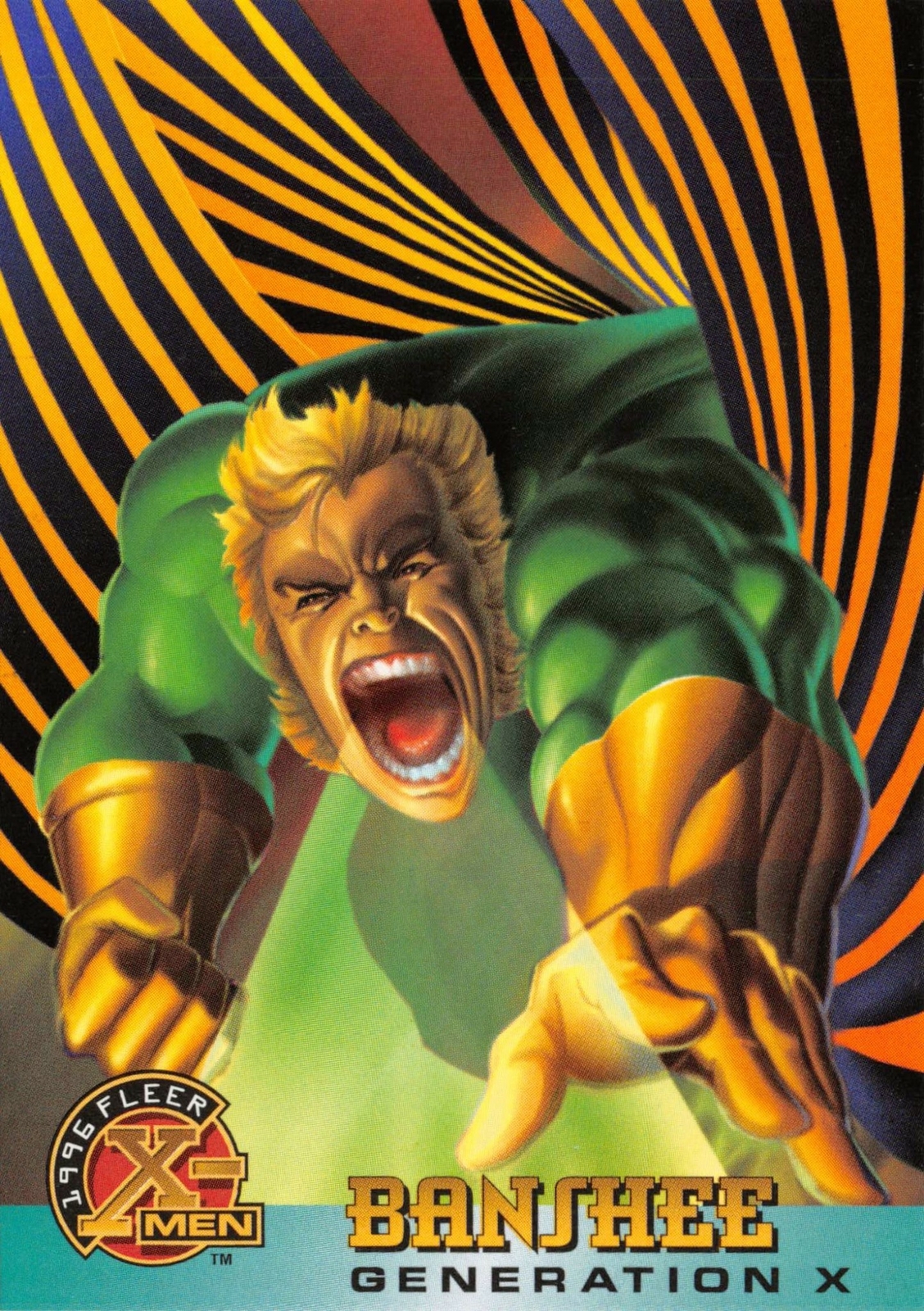 BANSHEE / 1996 Fleer X-Men Walmart BASE Trading Card #29