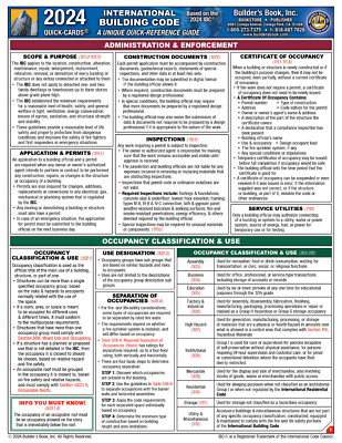 2024 International Building Code (IBC) Quick-Card