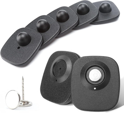 200Pcs Anti-Theft Retail EAS 8.2Mhz Security Hard Tags,Rf 8.2Mhz Mini Square EAS