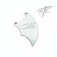 HAYABUSA CHROME DIAMOND CUT LEFT FRONT BRAKE CALIPER COVER 1999 SUZUKI HAYABUSA