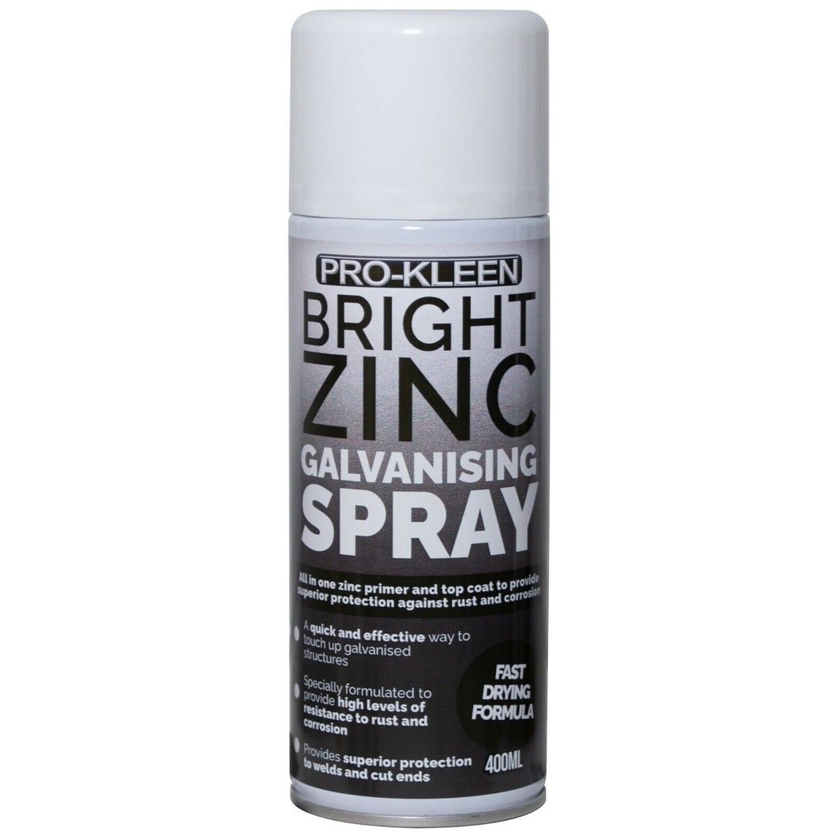 ProKleen Galvanising Zinc Spray Topcoat Paint Primer Anti Corrosion Rust
