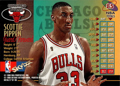 1997-98 Metal Universe Championship #85 Scottie Pippen | eBay
