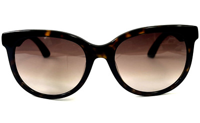 Puma PU0041S 002 Avana Suede Round Brown Tortoise Sunglasses 54-20 140 New Pouch