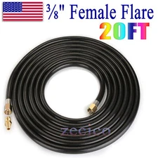 20FT Propane Hose with 3/8" Female Flare for Gas Grill, RV, Fire Pit, Heater BBQ