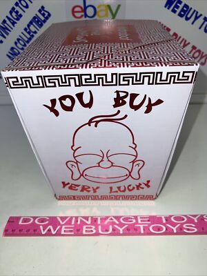 Kidrobot The Simpsons Homer Buddha Vermilion Red 7'' Vinyl Figure Brand New