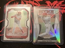 2021 Panini Prizm Rookie Class Silver Holo Alec Bohm - Phillies RC! And Base
