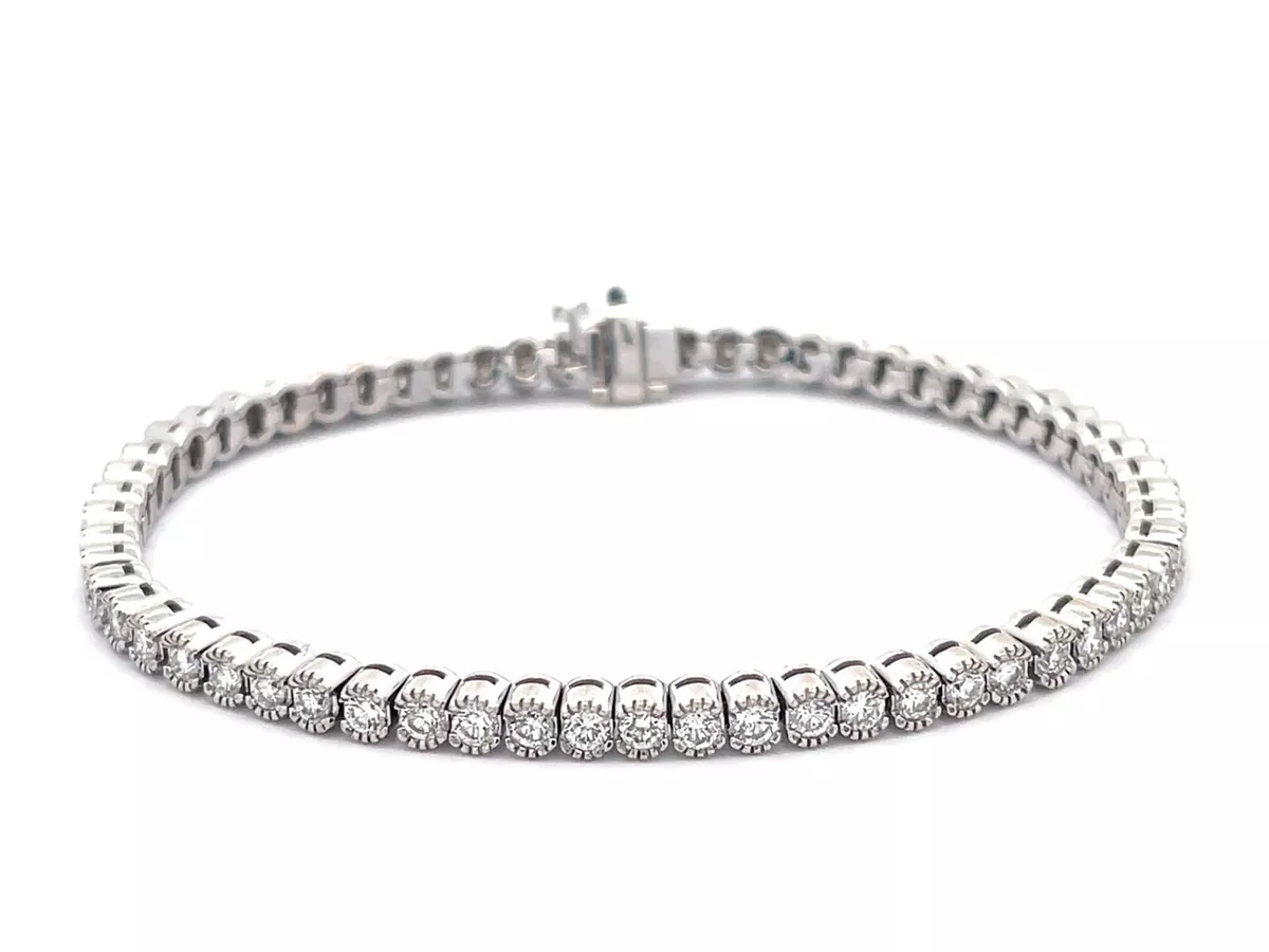Ebay white gold store diamond tennis bracelet