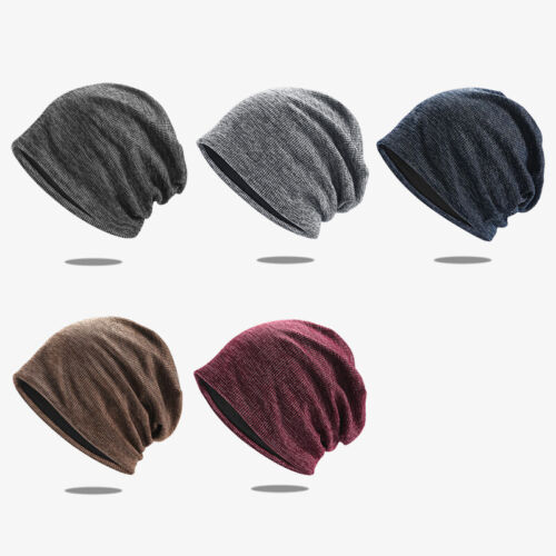 Fasion Oversize Knit Slouchy Cap Beanies Hat Unisex Autumn Winter Slouch Hat - 第 1/17 張圖片