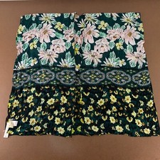 Paparazzi Women's One Size Green Floral Print Lightweight Open Front Cape NWT