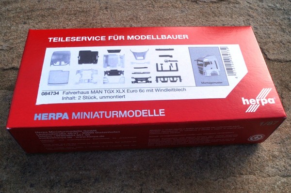 Herpa ZubehöR Fahrerhaus Man Tgx Xlx Euro 6C Mit Windleitblech Inhalt: 2 StüCk-image