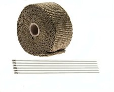 Exhaust Wrap 2" x 16.5' Roll for Motorcycle 2 inch x 16.5 Feet Titanium