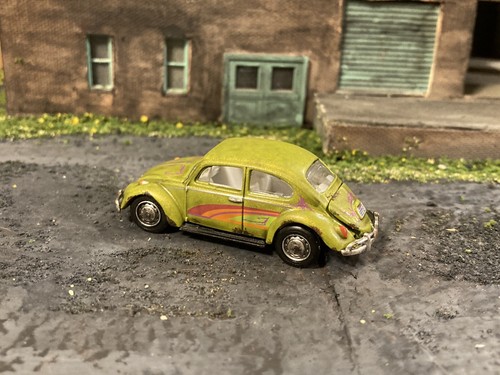 Volkswagen Beetle Rusty Weathered Custom 1/64 Diecast Project Car Barn Find VW - Picture 4 of 11