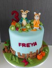 Edible Peter Rabbit in Mcgregor's Garden  Cake Topper Set,dispatched 3days