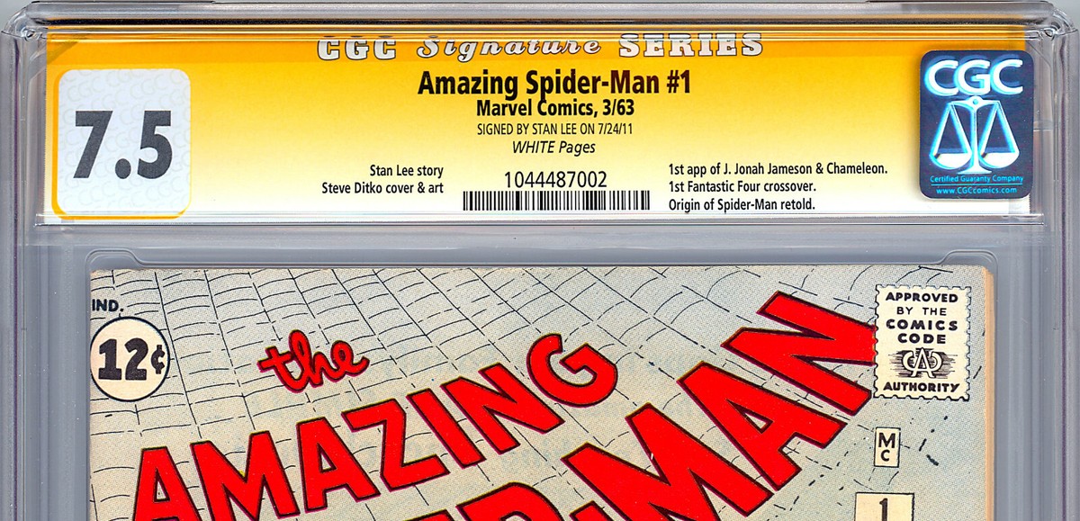 AMAZING SPIDER-MAN #1 CGC-SS 7.5 SIGNED STAN LEE ASM CREATOR