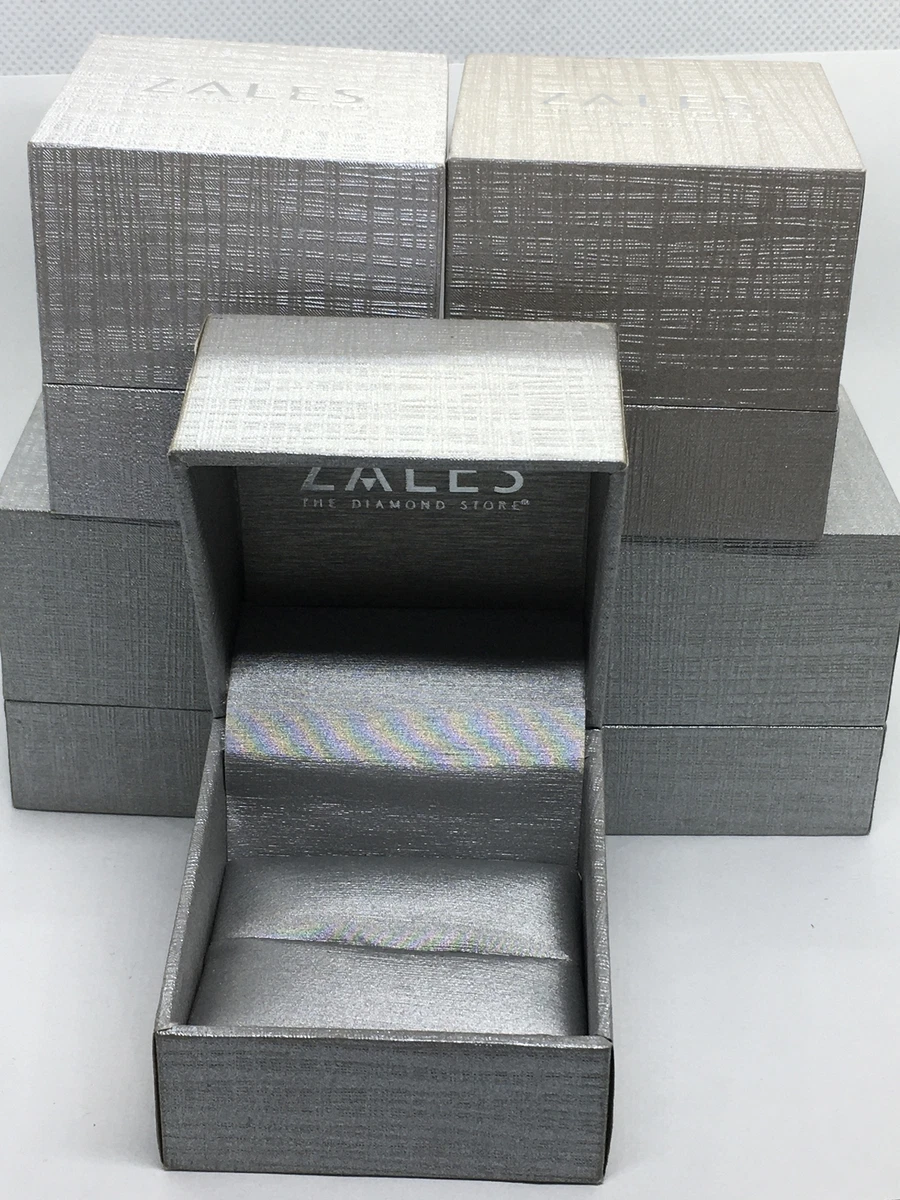 Zales the Diamond Store Empty Silver Ring Box Bulk qty.5 eBay