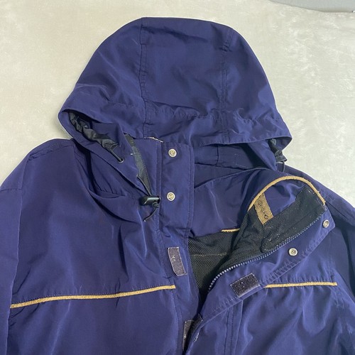 LL Bean Jacket Men Medium Dark Purple Winter Coat Vintage Nordic Lined Outdoor M - Picture 5 of 17