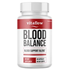 VitaFlow Blood Balance Capsules, Vita Flow Glycogen Support - 60 Capsules