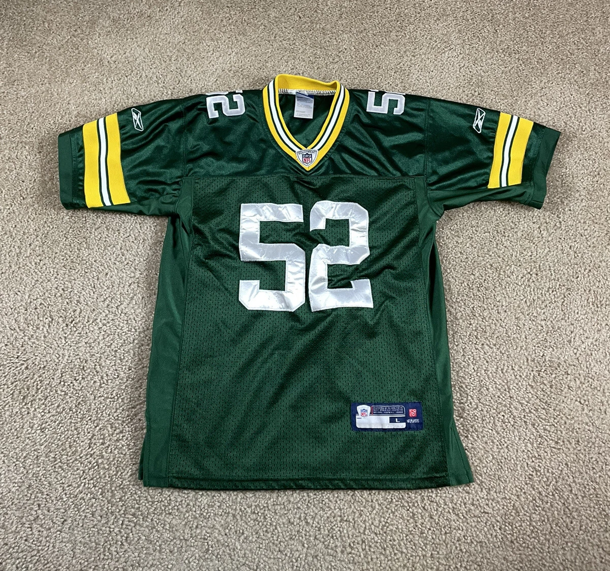 Green Bay Packers Jersey 52 Clay Matthews On Field Reebok Youth