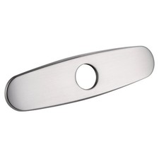 10-Inch Kitchen Sink Faucet Hole Cover Deck Plate Escutcheon Brushed Nickel