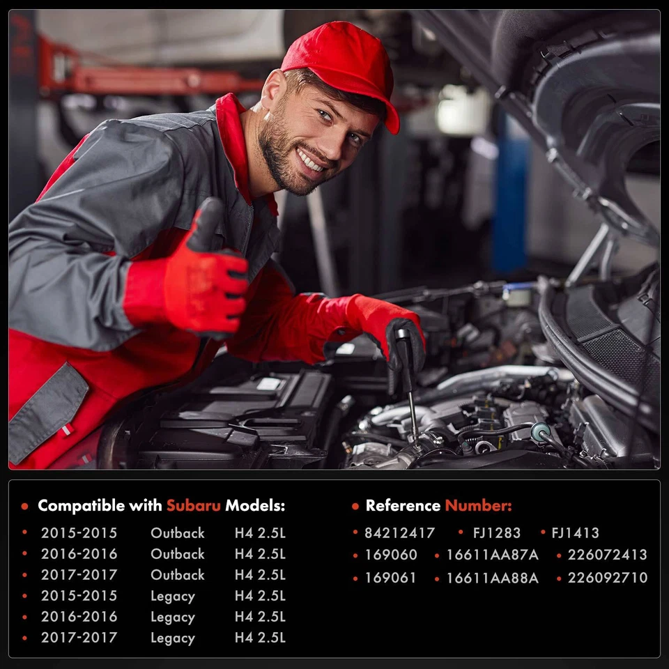 4x Inyector de combustible para Subaru Outback Legacy 2015-2017 H4 2,5 L aspiración natural Foto 2 de 4