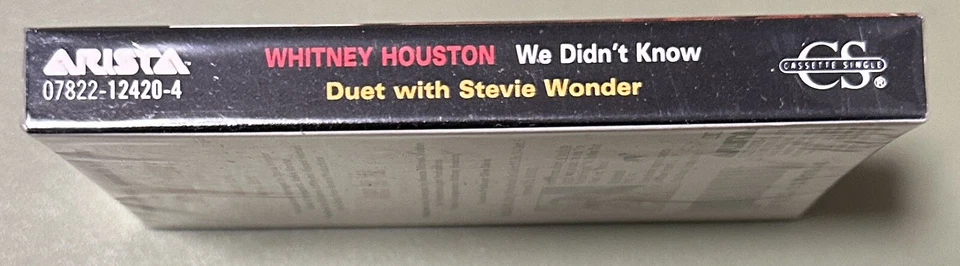 Whitney Houston & Stevie Wonder We Didn’t Know 1992 Cassette Single - Image 4 of 4