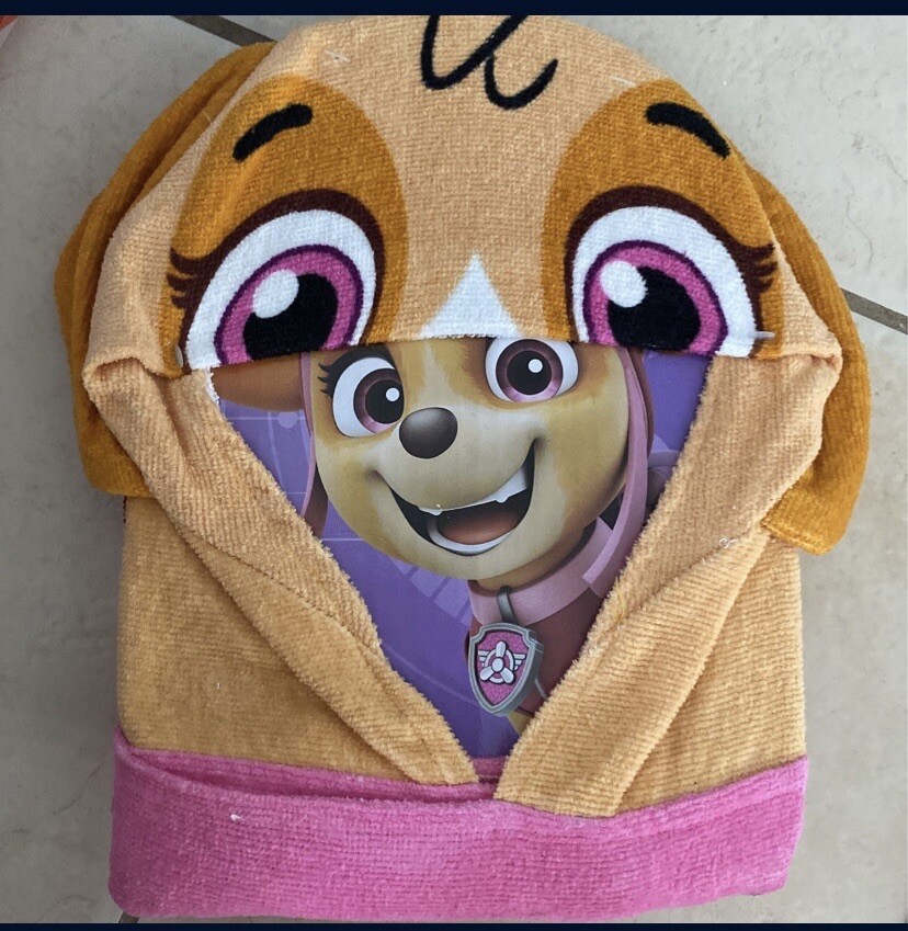 Paw Patrol Skye Kids Hooded Towel Wrap 24