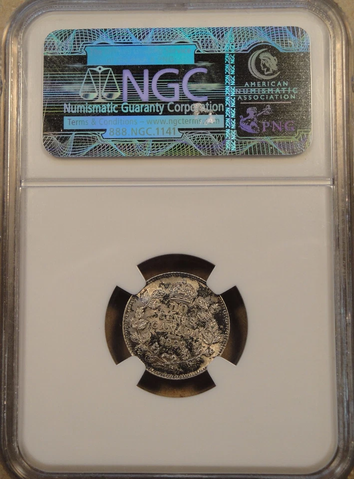 Canada 1929 Ten Cents NGC AU58 - Image 4 of 4