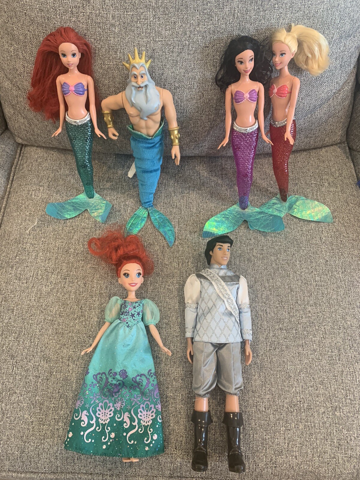 ariel and king triton doll