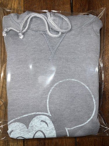 (L) Walt Disney World Hoodie Mickey & Friends SOFT Gray Retro Vintage Style WDW - Picture 3 of 11