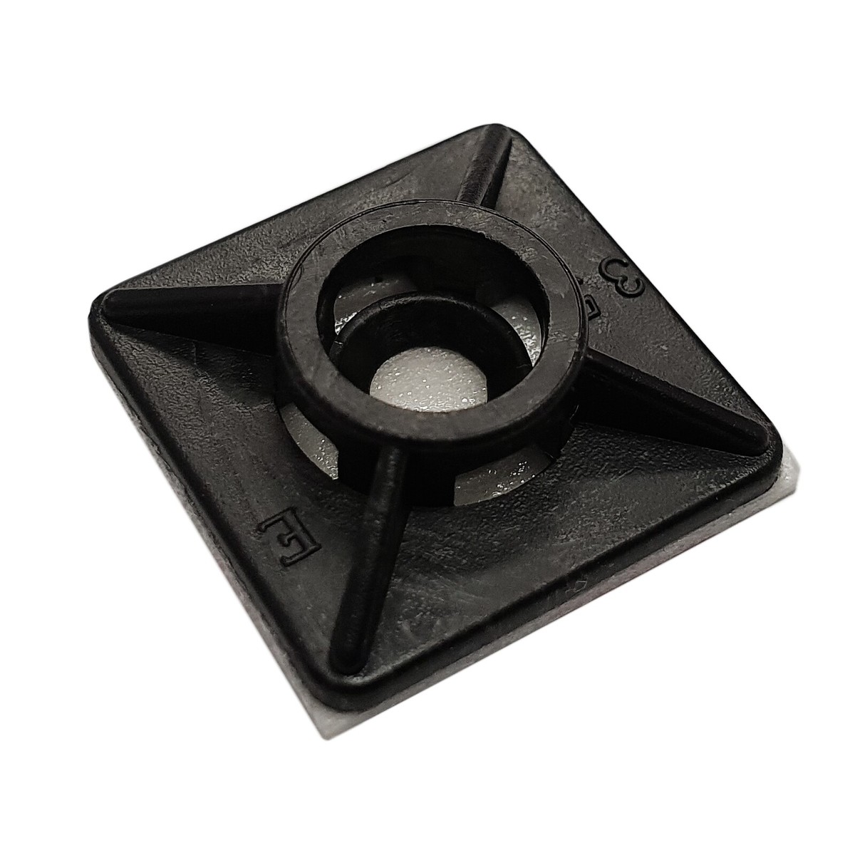 Schraub-Klebesockel für Kabelbinder 19 x 19 mm Schwarz 100 Stk Schraub-Klebesockel für Kabelbinder 19 x 19 mm Schwarz 100 Stk