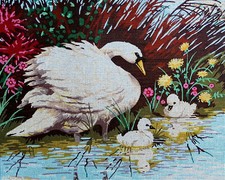 Needlepoint Tapestry Painted Canvas Gobelin 11863-old 20"x24" Collecrtion DArt