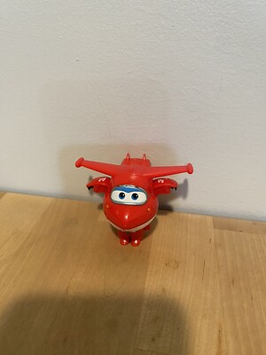 Super Wings Transform-A-Bots JETT 2'' Toy Action Figure Cake Topper