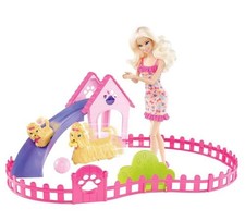 BARBIE PUPPY PLAY PARK AND BARBIE DOLL GIFT SET IN HAND TO SHIP NEW