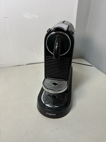 Nespresso Magimix Citiz M195 Pod Kaffeemaschine. Schwarz. Chrom. Entkalkt funktionstüchtig