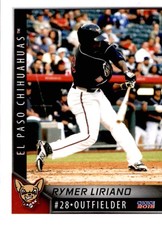 2015 El Paso Chihuahuas Choice #15 Rymer Liriano Dominican Republic DR Card