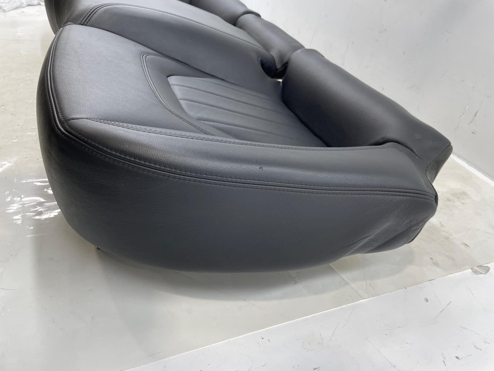 2014-2017 Maserati Quattroporte Rear Bottom Black Leather Seat OEM