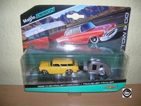 Maisto Design Tow & Go 1955 Chevrolet Nomad / Traveler Trailer 1:64 Art. 15368